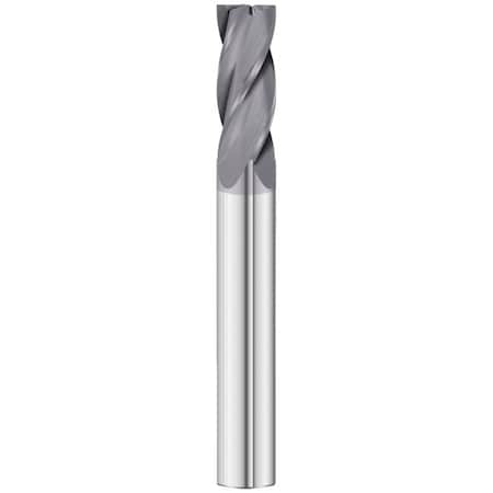 4-Flute - 30° Helix - 3200 GP End Mills, TIALN, RH Spiral, Square, Extra-Long, 3/16
